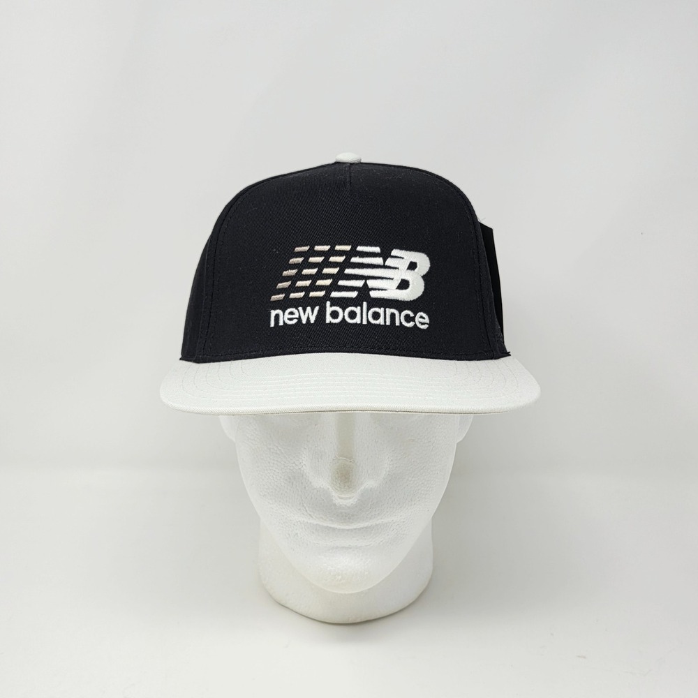 New Balance A Frame Hat Cap Mens Adjustable Snapback Black Gray Gradient Stacked